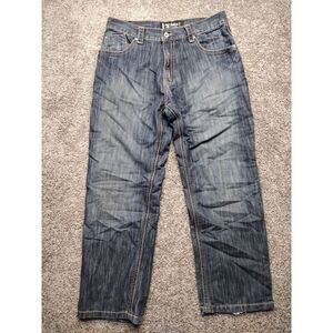Vintage Y2K XCLUSIVE Southpole Jeans Mens 34 Dark Wash Wide Leg Baggy